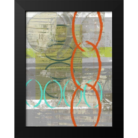 Linking  I Black Modern Wood Framed Art Print by Goldberger, Jennifer