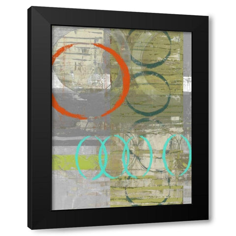 Linking  II Black Modern Wood Framed Art Print with Double Matting by Goldberger, Jennifer