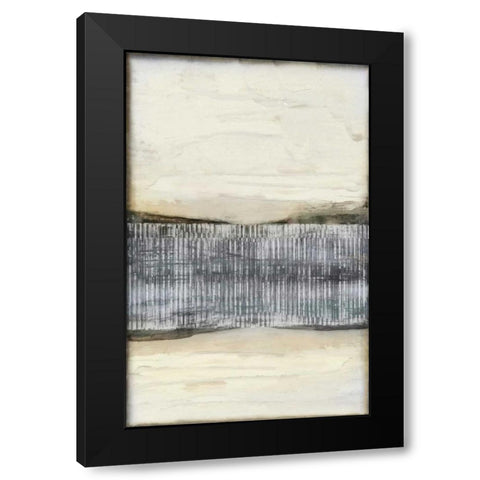 Divided Horizon I Black Modern Wood Framed Art Print with Double Matting by Goldberger, Jennifer