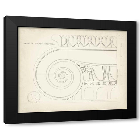 Greek and Roman Architecture IX Black Modern Wood Framed Art Print by Kelly, Thomas