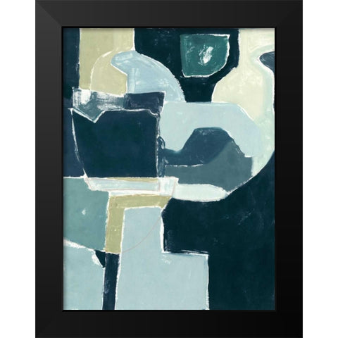 Blue Note I Black Modern Wood Framed Art Print by Delamater, Rob