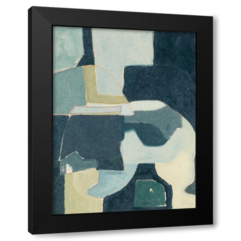 Blue Note III Black Modern Wood Framed Art Print by Delamater, Rob