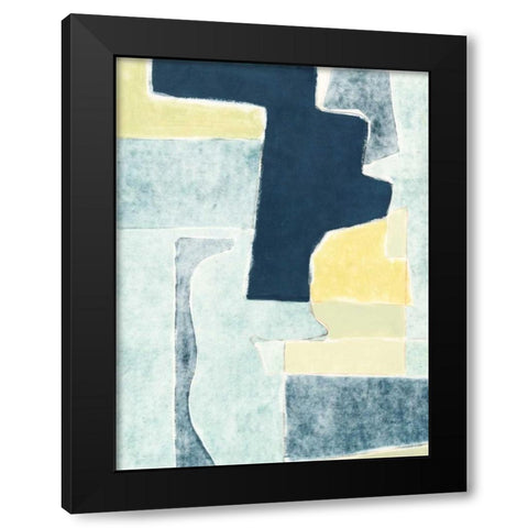 Blue Note V Black Modern Wood Framed Art Print by Delamater, Rob