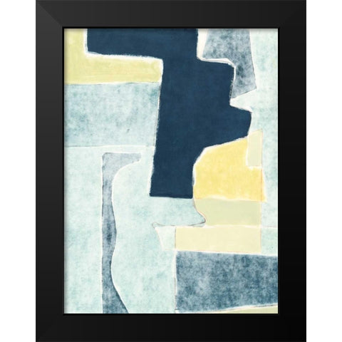 Blue Note V Black Modern Wood Framed Art Print by Delamater, Rob