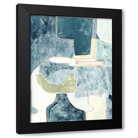 Blue Note VI Black Modern Wood Framed Art Print by Delamater, Rob