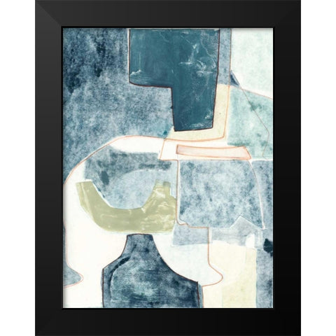 Blue Note VI Black Modern Wood Framed Art Print by Delamater, Rob