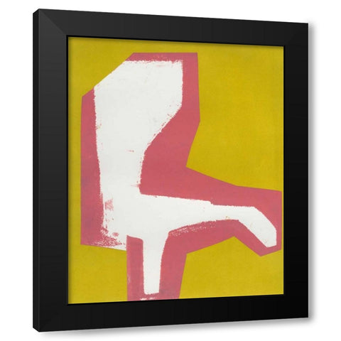 Signal Black Modern Wood Framed Art Print with Double Matting by Delamater, Rob