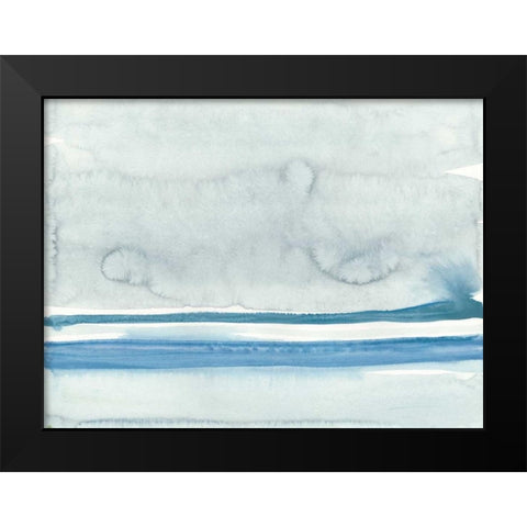 Water Horizon at Sea Ranch I Black Modern Wood Framed Art Print by Delamater, Rob