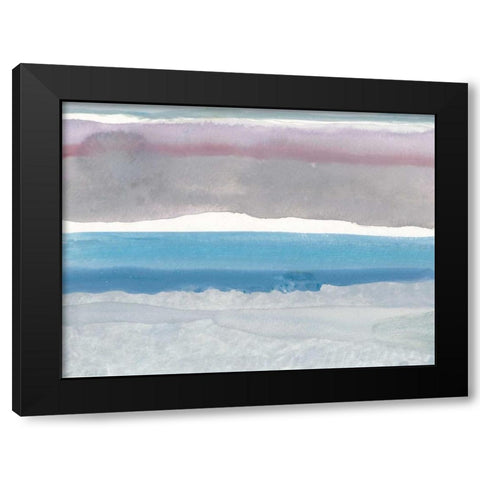 Cerulean Horizon at Sea Ranch Black Modern Wood Framed Art Print with Double Matting by Delamater, Rob