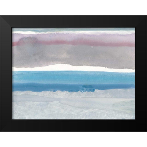 Cerulean Horizon at Sea Ranch Black Modern Wood Framed Art Print by Delamater, Rob
