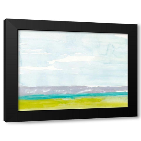 Bluff Beach Black Modern Wood Framed Art Print with Double Matting by Delamater, Rob
