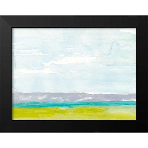 Bluff Beach Black Modern Wood Framed Art Print by Delamater, Rob