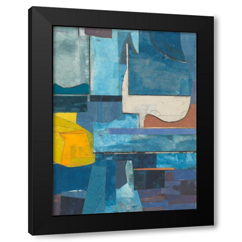 Journeymans Papers  II Black Modern Wood Framed Art Print with Double Matting by Delamater, Rob