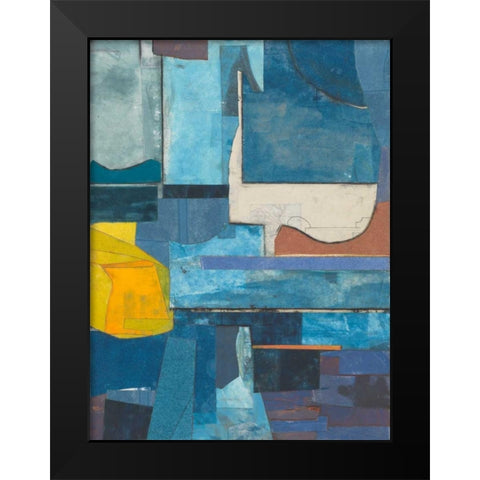 Journeymans Papers  II Black Modern Wood Framed Art Print by Delamater, Rob