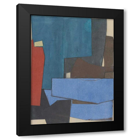 Journeymans Papers  III Black Modern Wood Framed Art Print with Double Matting by Delamater, Rob