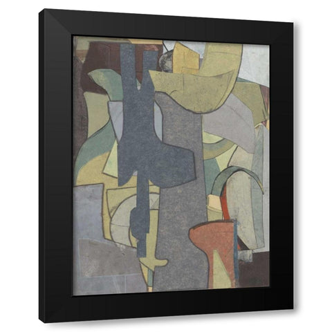 Journeymans Papers  IV Black Modern Wood Framed Art Print by Delamater, Rob