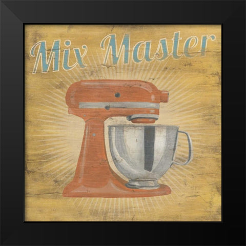 Hip Kitchen III Black Modern Wood Framed Art Print by Vess, June Erica