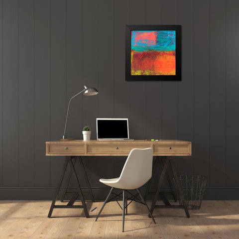 Hifi Abstract III Black Modern Wood Framed Art Print by Ray, Elena