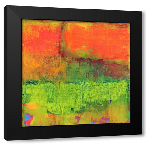 Hifi Abstract IV Black Modern Wood Framed Art Print by Ray, Elena