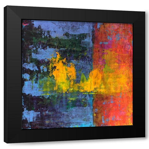 Hifi Abstract VI Black Modern Wood Framed Art Print by Ray, Elena