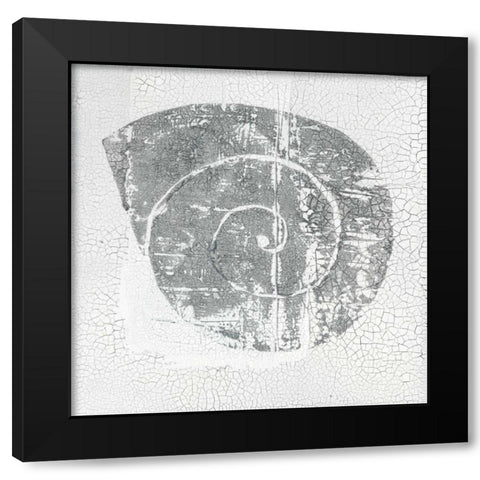 Minimalism V Black Modern Wood Framed Art Print with Double Matting by Ray, Elena