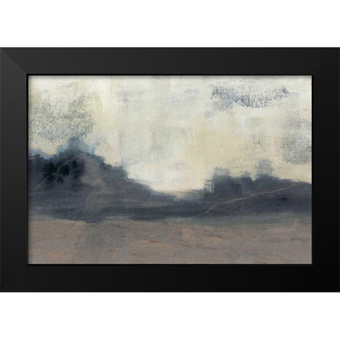 Mountain Silhouette II Black Modern Wood Framed Art Print by Goldberger, Jennifer