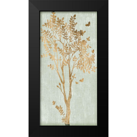 Sage Silhouette I Black Modern Wood Framed Art Print by Vess, June Erica