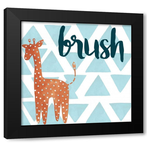 Jungle Bath I Black Modern Wood Framed Art Print by Popp, Grace