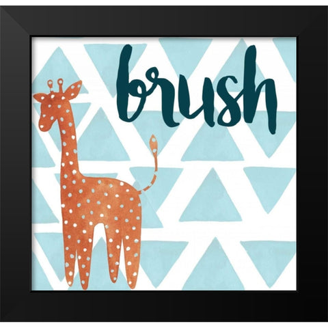 Jungle Bath I Black Modern Wood Framed Art Print by Popp, Grace