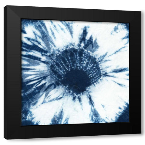 Shibori Shells I Black Modern Wood Framed Art Print with Double Matting by Zarris, Chariklia