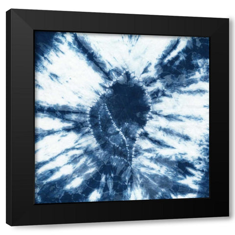 Shibori Shells II Black Modern Wood Framed Art Print with Double Matting by Zarris, Chariklia