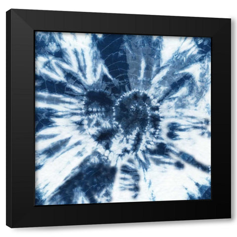 Shibori Shells IV Black Modern Wood Framed Art Print with Double Matting by Zarris, Chariklia