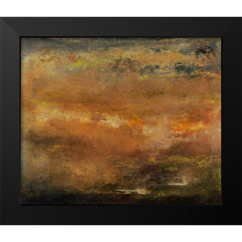 Seasons II Black Modern Wood Framed Art Print by Gordon, Sharon