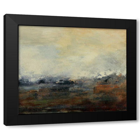 Seasons III Black Modern Wood Framed Art Print with Double Matting by Gordon, Sharon