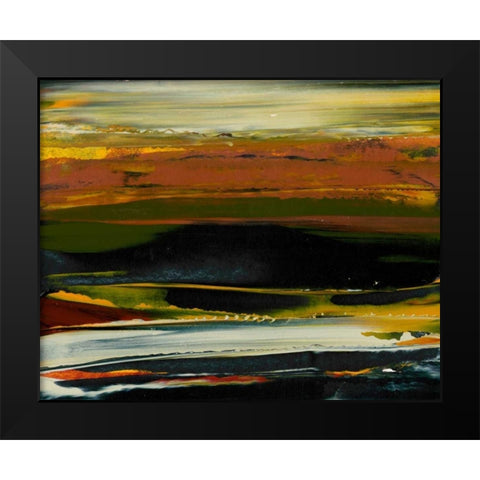 Deconstructed View II Black Modern Wood Framed Art Print by Gordon, Sharon