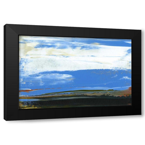 Deconstructed View in Blue I Black Modern Wood Framed Art Print with Double Matting by Gordon, Sharon
