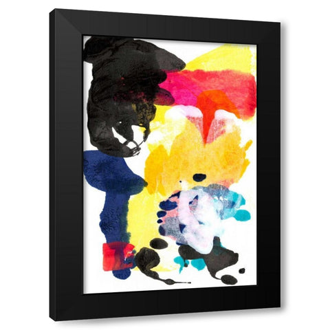 Paint Bloom I Black Modern Wood Framed Art Print by Fuchs, Jodi