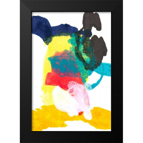 Paint Bloom II Black Modern Wood Framed Art Print by Fuchs, Jodi