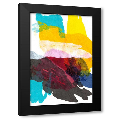 Paint Bloom IV Black Modern Wood Framed Art Print by Fuchs, Jodi