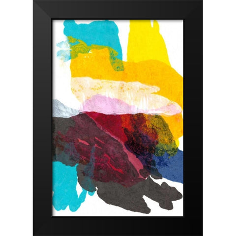 Paint Bloom IV Black Modern Wood Framed Art Print by Fuchs, Jodi