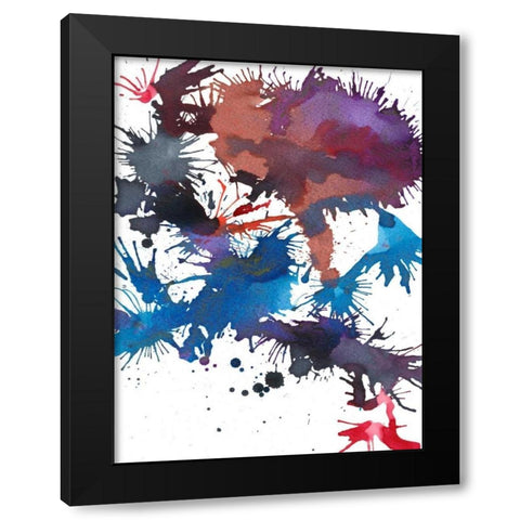 Fireworks I Black Modern Wood Framed Art Print with Double Matting by Fuchs, Jodi