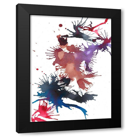 Fireworks II Black Modern Wood Framed Art Print by Fuchs, Jodi