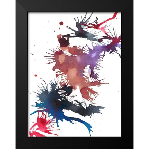 Fireworks II Black Modern Wood Framed Art Print by Fuchs, Jodi