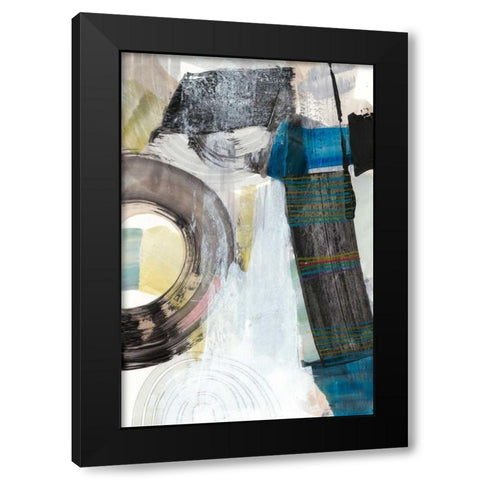 Kabuki II Black Modern Wood Framed Art Print with Double Matting by Fuchs, Jodi