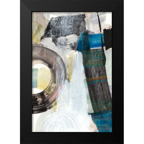 Kabuki II Black Modern Wood Framed Art Print by Fuchs, Jodi