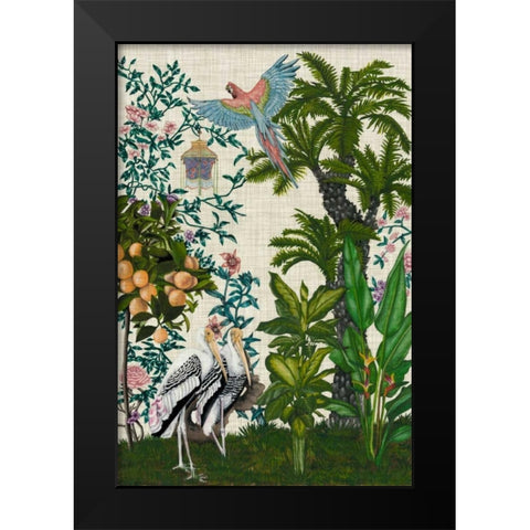 Paradis Chinoiserie II Black Modern Wood Framed Art Print by McCavitt, Naomi