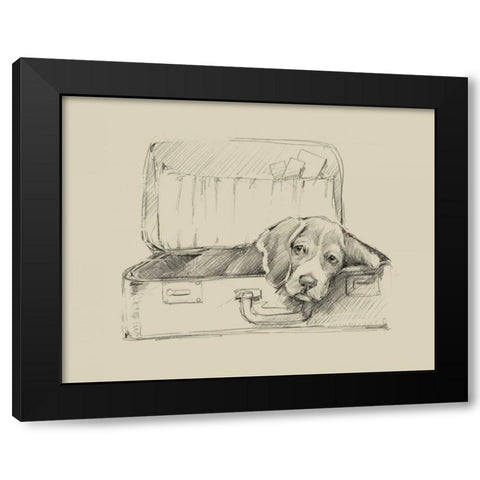 Stowaway II Black Modern Wood Framed Art Print by Harper, Ethan