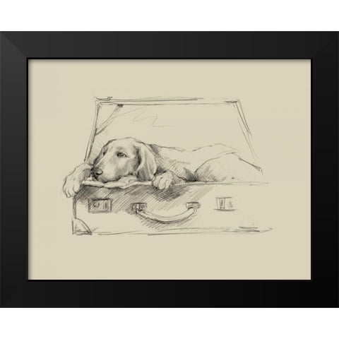 Stowaway III Black Modern Wood Framed Art Print by Harper, Ethan