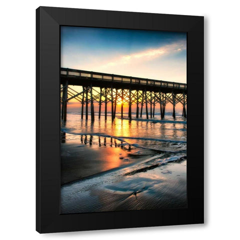 Wake Up Call Black Modern Wood Framed Art Print by Head, Danny