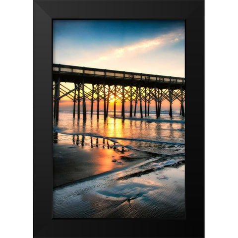 Wake Up Call Black Modern Wood Framed Art Print by Head, Danny